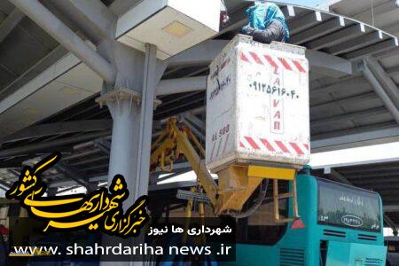 ارتقا سیستم‌های روشنایی پایانه‌های حمل و نقل عمومی در منطقه ۲۲ تهران