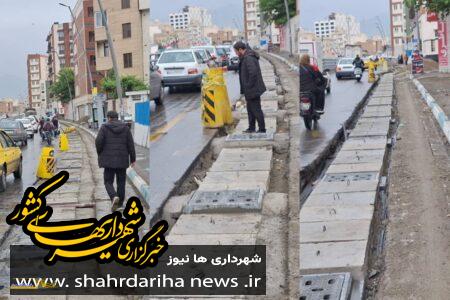 نوسازی بیش از ۲۵۰۰ متر نهر و جداول گذاری در معابر منطقه ۱۴ تهران