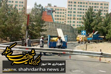 مسدود شدن خروجی بلوار قائم به بزرگراه شهید خرازی؛ بلوار جنگلبان مسیر جایگزین است