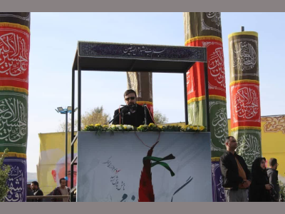 مراسم تشییع پیکر شهید گمنام در میدان آزادگان
