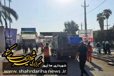 جمع آوری روزانه ۲۰ تن پسماند در محدوده پایانه مرزی خسروی