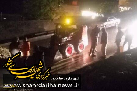 بازگشایی محورهای مواصلاتی روستاهای بخش کن