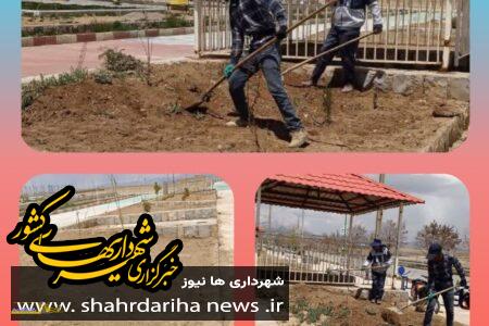 ورودی شهر فتح آباد نهال کاری شد
