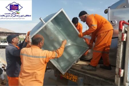 خریداری 22 عدد سطل زباله مکانیزه توسط شهرداری دهاقان