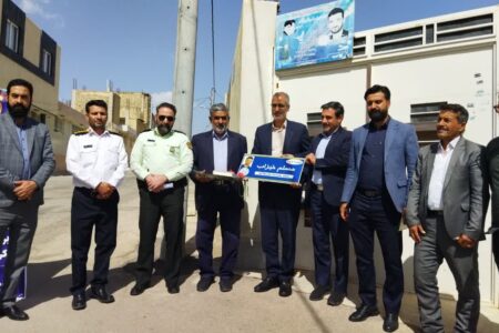 آغاز نصب تابلوی معابر و کد پستی هوشمند اماکن شهر قهجاورستان
