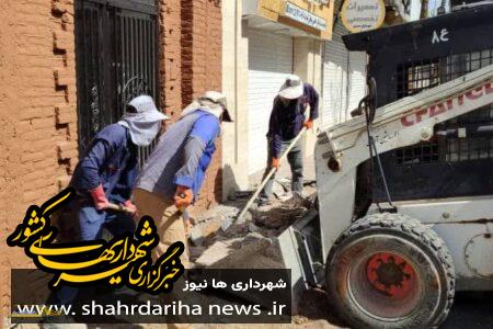پروژه بهسازی و زیباسازی خیابان حکیم نزاری توسط شهرداری بیرجند