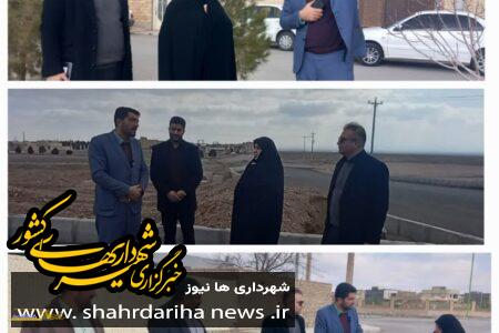 بازدید فرماندار کوهپایه از پروژه های جاری شهرداری
