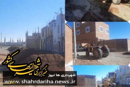 اجرای زیرسازی معابر فرعی فاز ۳ مسکن مهر کوهپایه