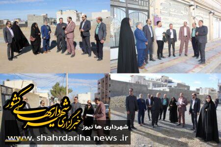 بازدید مدیریت شهری گلپایگان از پروژه های شهرداری