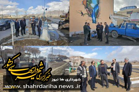 بازدید میدانی شهردار گلپایگان از پروژه های جاری شهر