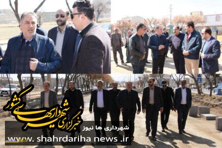 بازدید مدیریت شهری گلپایگان از پروژه های جاری شهر