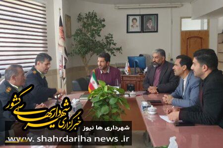هماهنگی و مولدسازی بین شهرداری کوهپایه و نیروی انتظامی مورد بررسی قرار گرفت