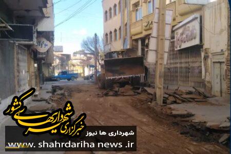 کوچه هفت پیچ شهرضا سنگ فرش می شود
