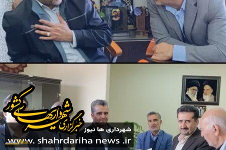 دیدار مدیریت شهری شهرضا با فرماندار جدید دهاقان