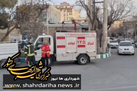 استقرار اکیپ عملیاتی سازمان آتش نشانی در گلپایگان