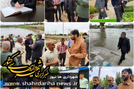 بازدید شهردار اهواز از ستاد اسکان شماره ۲ مسافران نوروزی در پارک لاله