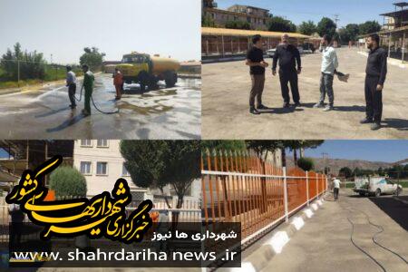 بهسازی محوطه بازار روز شهرداری گلپایگان