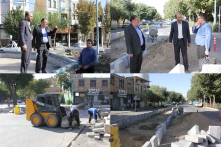 بازدید شهردار گلپایگان از روند اجرای پروژه اصلاح هندسی میادین بسیج و شهید فهمیده