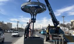اجرای بزرگترین المان نوری ۲ کیلومتری اصفهان در منطقه ۱۲ شهرداری