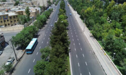 اجرای بیش از ۱۰۰۰ کیلومتر خط‌کشی محوری در معابر شهر قم