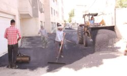 پویش «آسفالت و بهسازی معابر خاكی» در گلپایگان آغاز شد