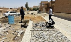 ساماندهی پروژه عمرانی گذر حاج غلام در شهر اشکذر