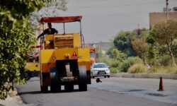 اجرای پروژه عظیم جهش آسفالت در شیراز