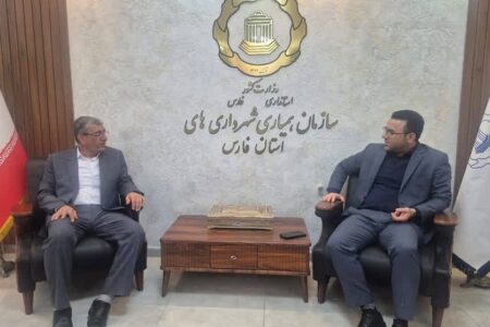 پیگیری مطالبات توسعه‌ای لار در جلسه مشترک شهردار و معاون سازمان همیاری‌ شهرداری های فارس