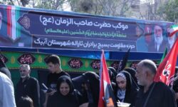 خدمترسانی ۸ کیلومتری شهرداری آبیک در مسیر پیاده روی دلدادگان حسینی