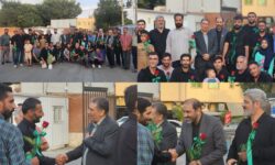 برگزاری مراسم استقبال از خادمان نذر حسینی شهرداری گلپایگان
