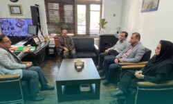 حضور معاونت اطلاعات و برنامه ریزی صدا و سیمای مرکز مازندران در عمارت چیت شهرداری بهشهر