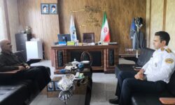 دیدار شهردار جاورسیان با رئیس پلیس راهور شهرستان خنداب