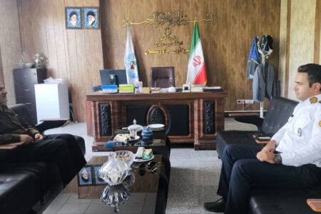 دیدار شهردار جاورسیان با رئیس پلیس راهور شهرستان خنداب