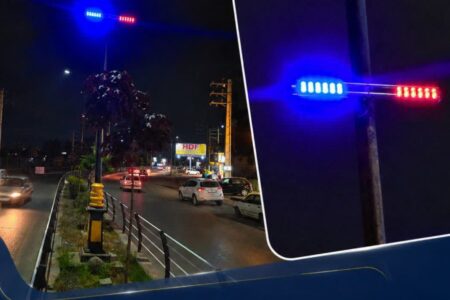 نصب چراغ‌های چشمک‌زن هشدار‌دهنده در پیچ‌های خطرناک شهر کلاردشت