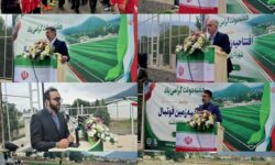 افتتاح زمین فوتبال چمن مصنوعی شهرداری کلاردشت همزمان با هفته دولت