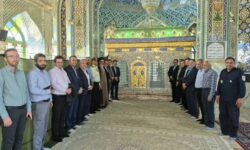تجدید میثاق مسئولان شهرستان نطنز با آرمان‌های والای شهدا