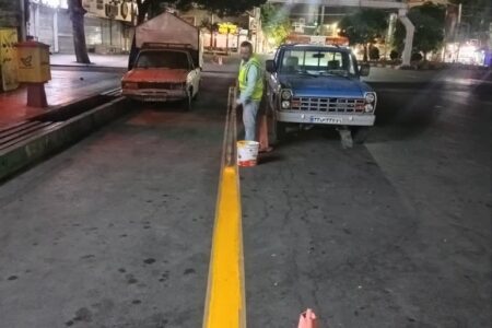 بهسازی و خط‌کشی ایستگاه‌های تاکسی در ورامین به پایان رسید