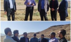 بازدید مسئولین از مسیر دسترسی به استخر قنات جهانی بلده در باغستان