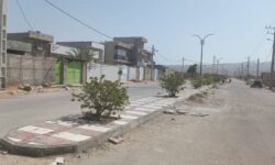 آغاز عملیات موزائیک فرش رفیوژ بلوار شهید محمد احمدی در شهر کاکی
