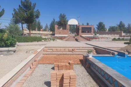 تکمیل پروژه باغ ایرانی دامغان با جدیت ادامه دارد