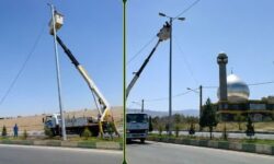 اجرای روشنایی بلوار آیت‌ الله مصباح یزدی در شهرک ولی‌ عصر (عج) اشتهارد