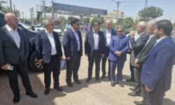 پل غیرهمسطح محله فجر نسیمشهر در ایستگاه پایانی مطالعه