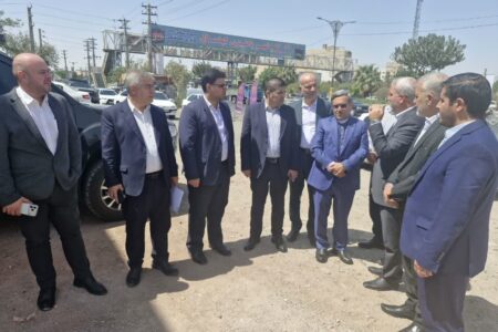 پل غیرهم‌سطح محله فجر نسیم‌شهر در ایستگاه پایانی مطالعه