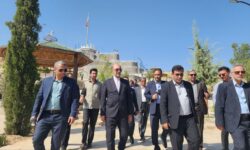 کلنگ زنی و بازدید معاون استاندار از پروژه گردشگری بامشار در شهر کاشمر