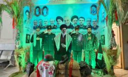 برپایی یادمان ویژه شهدا در شهرداری گلپایگان