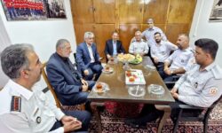 حضور شهردار نشتارود در مرکز آتشنشانی شهرداری به مناسبت روز ملی آتشنشانی و ایمنی