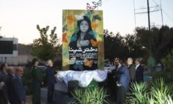 یادمان «دختر شینا» در همدان رونمایی شد