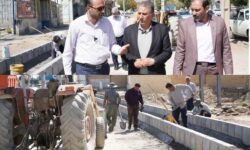 پیشرفت پروژه تعریض بلوار آیتالله خوانساری شهر گلپایگان