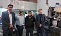 بازدید اعضای شورای اسلامی شهر گز برخوار از پروژههای عمرانی و آسفالت منطقه صنعتی